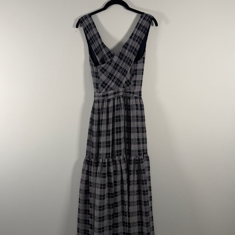 NWT Club Monaco Plaid Cross-Back Dress - Picture 9 of 11